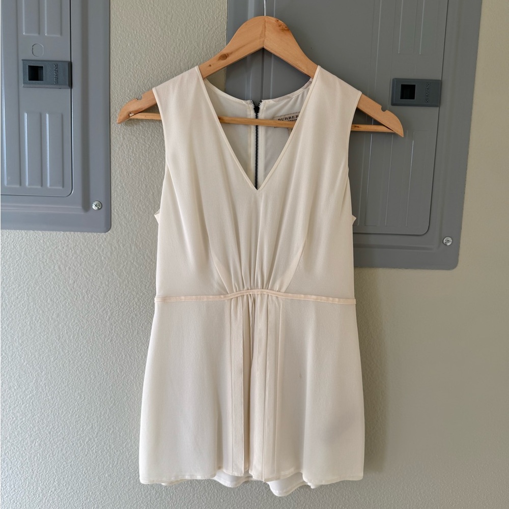 Burberry top womens silk flowy summery xs